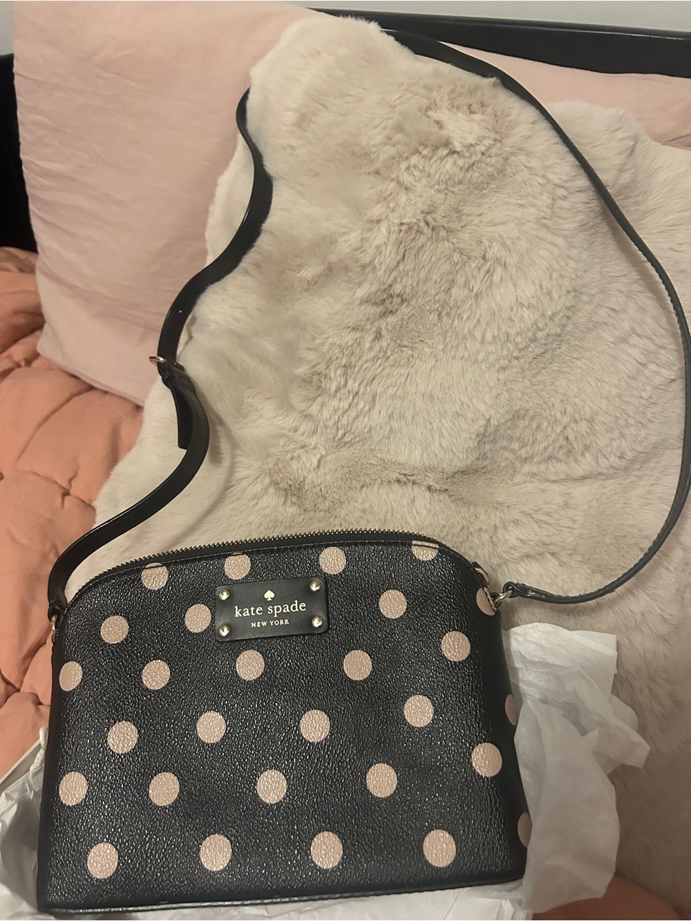 Kate Spade black/cream purse